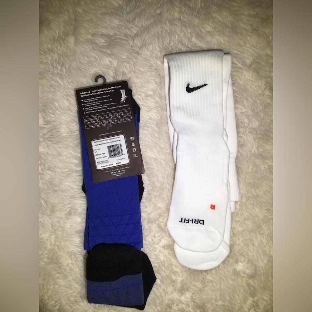 Nike two (2) pairs of football socks size 8-12